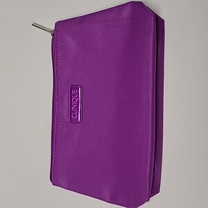 Clinique Purple Cosmetic Bag